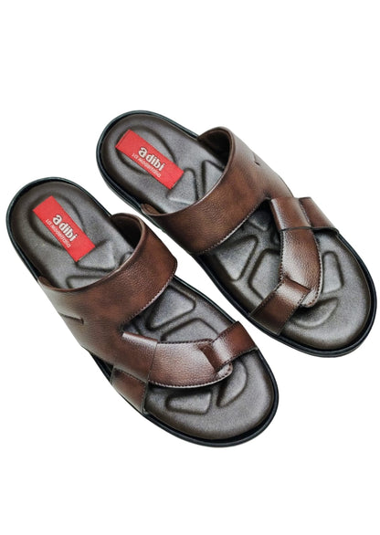 Men Brown Thumb Casual Chappal
