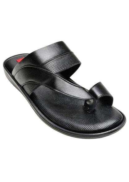 Men Black Thumb Casual Chappal