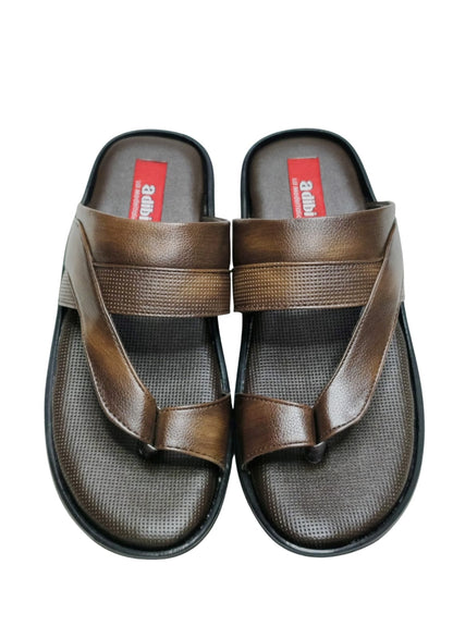 Men Brown Thumb Casual Chappal