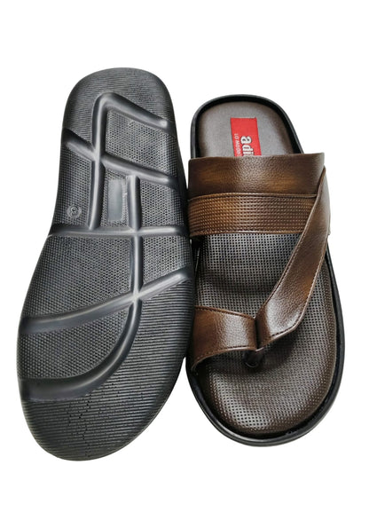 Men Brown Thumb Casual Chappal
