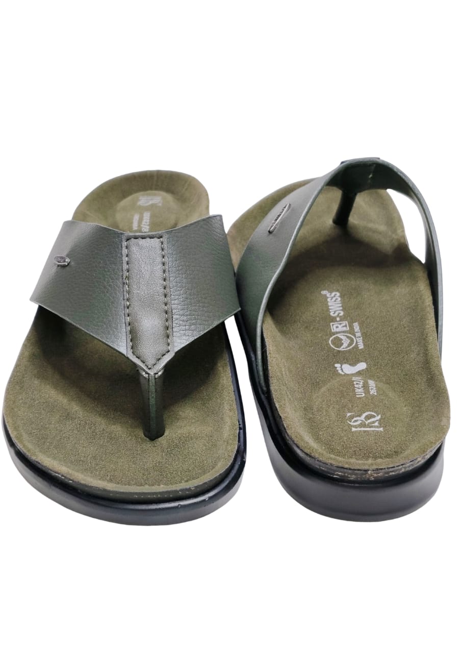 Men Olive Casual Chappal