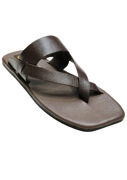 Men Brown Thumb Casual Chappal