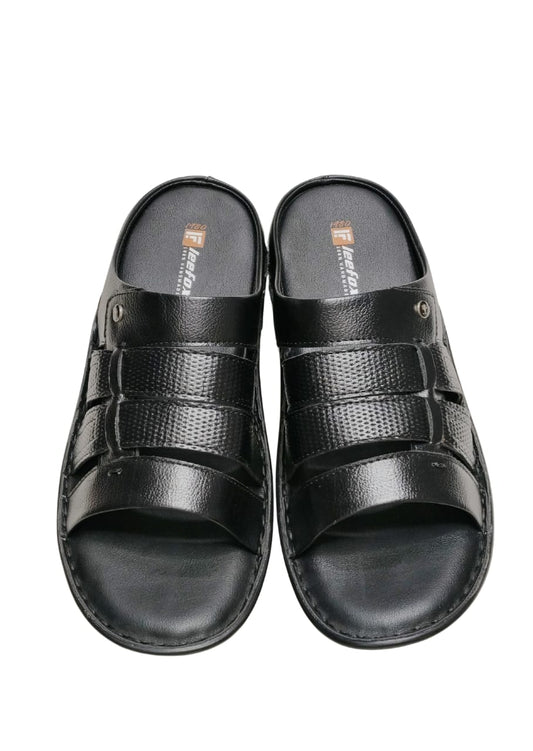 Men Black Casual Chappal