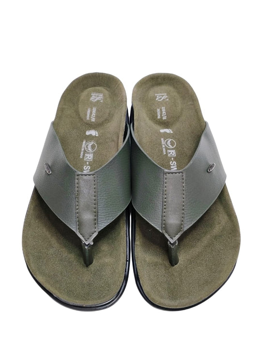 Men Olive Casual Chappal