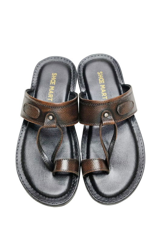 Men Brown Kolhapuri Chappal