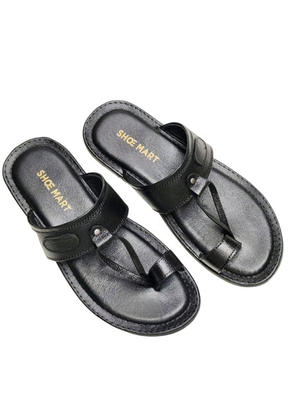 Men Black Kolhapuri Chappal