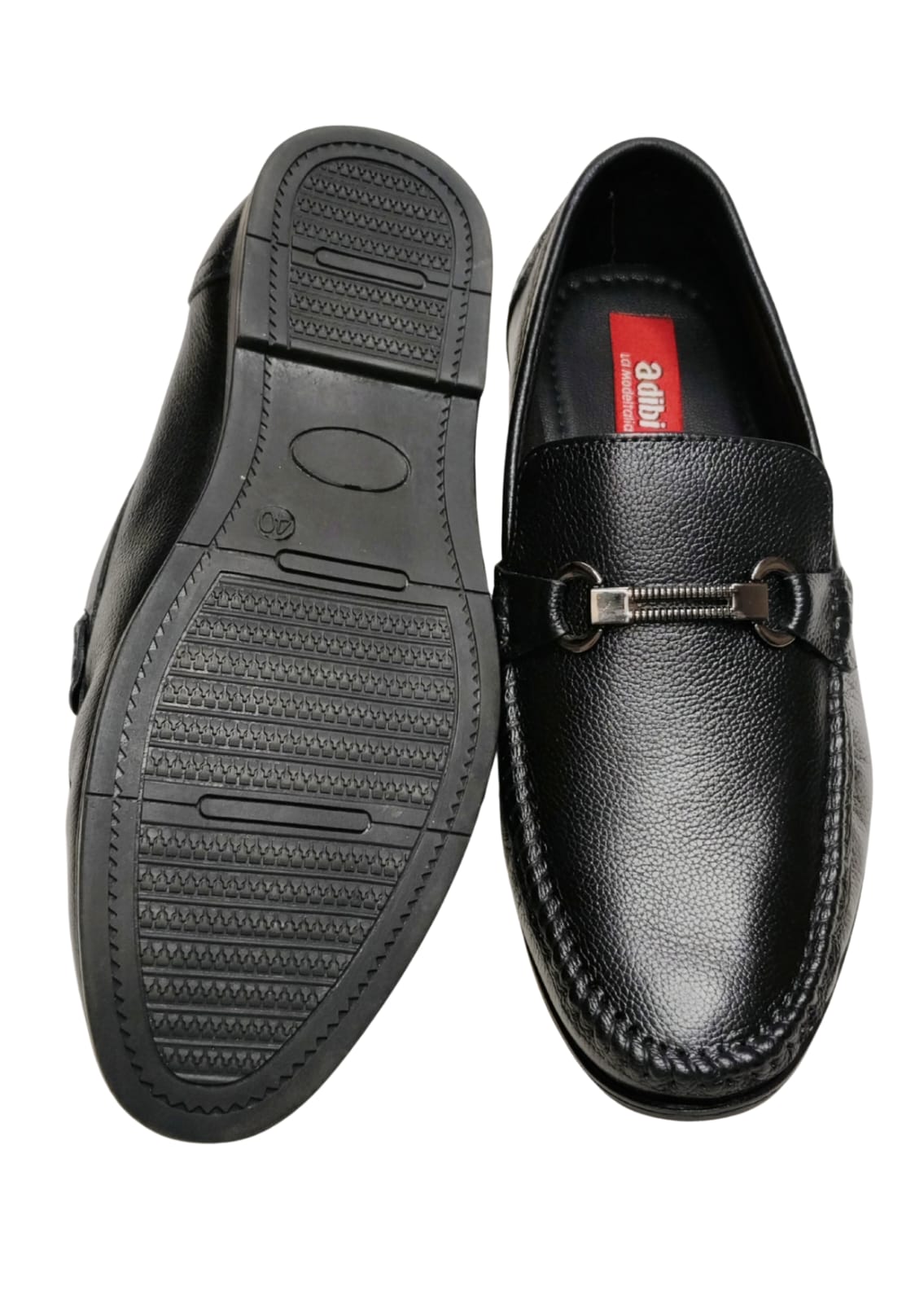 Men Black Leather Loafers