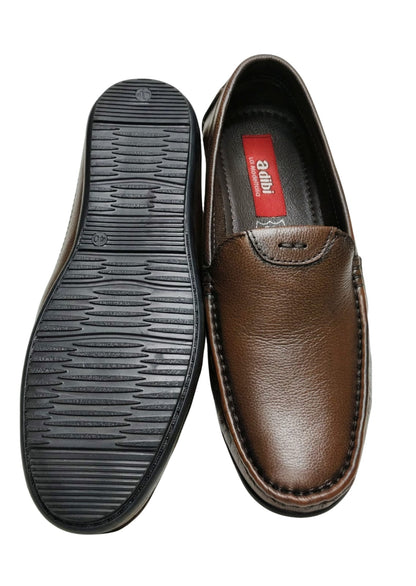 Men Brown Leather Loafers