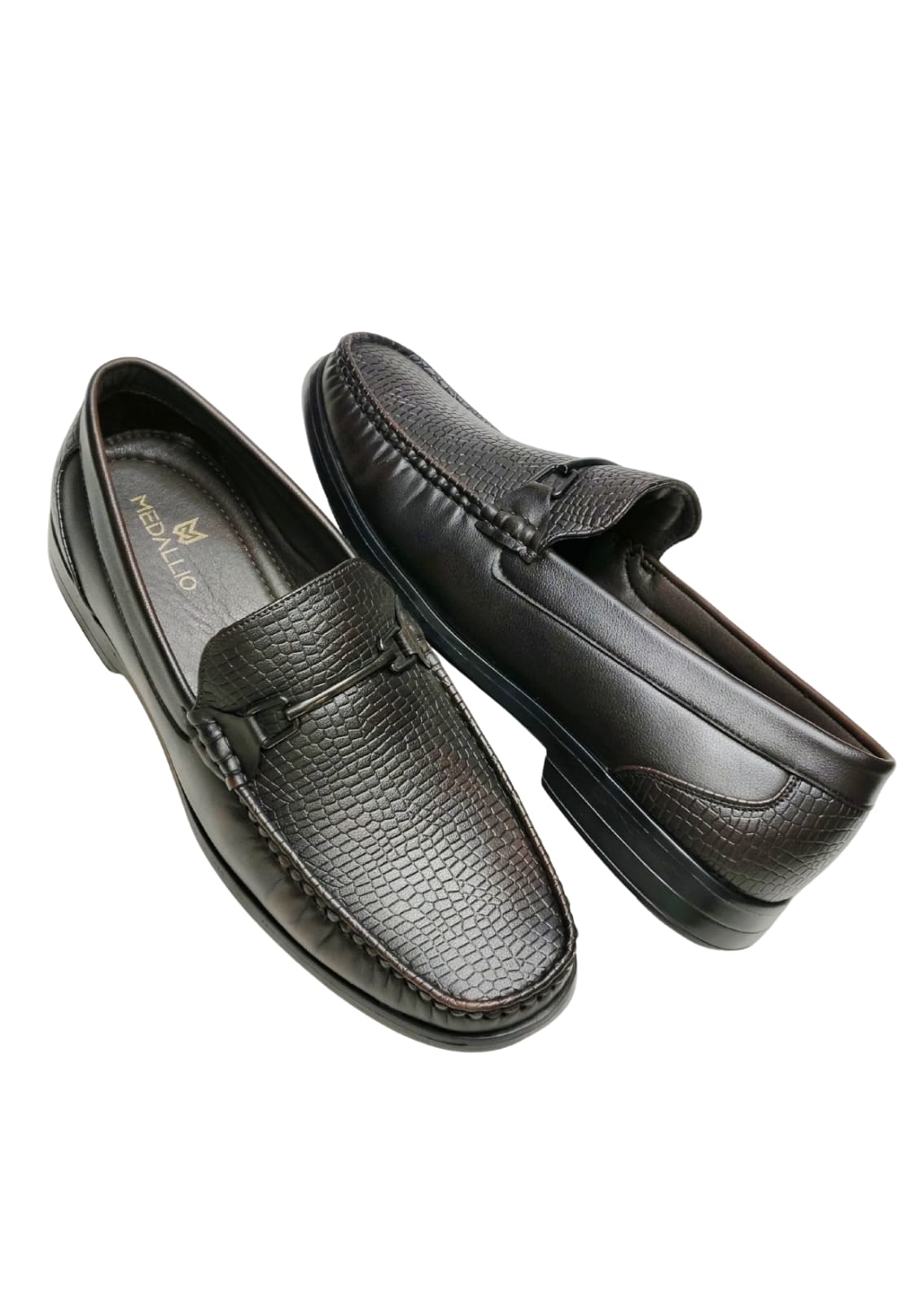 Men Brown Leather Loafers