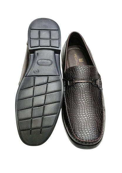 Men Brown Leather Loafers