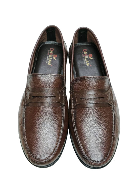 Men Brown Leather Loafers