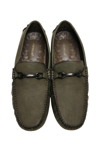 Men Olive Loafers