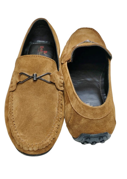 Men Tan Leather Loafers