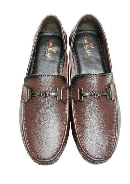 Men Cherry Leather Loafers