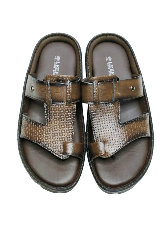 Men Brown Thumb Chappal