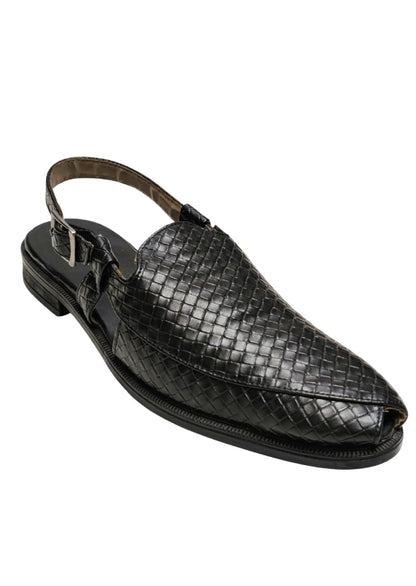 Men Black Peshawari Shoes