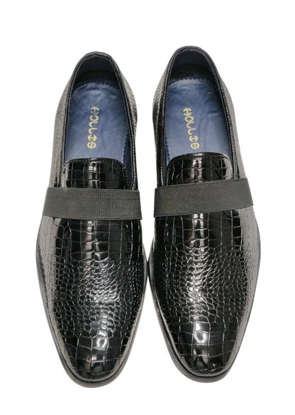 Men Black Shiny Formal Shoes
