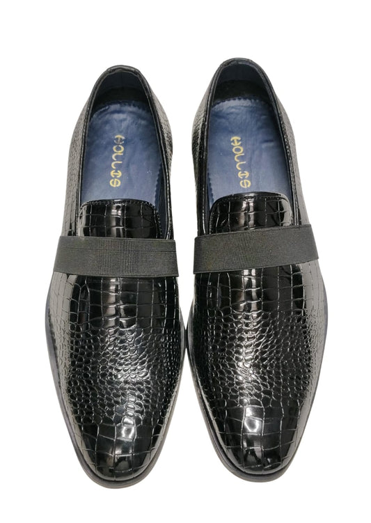 Men Black Shiny Formal Shoes