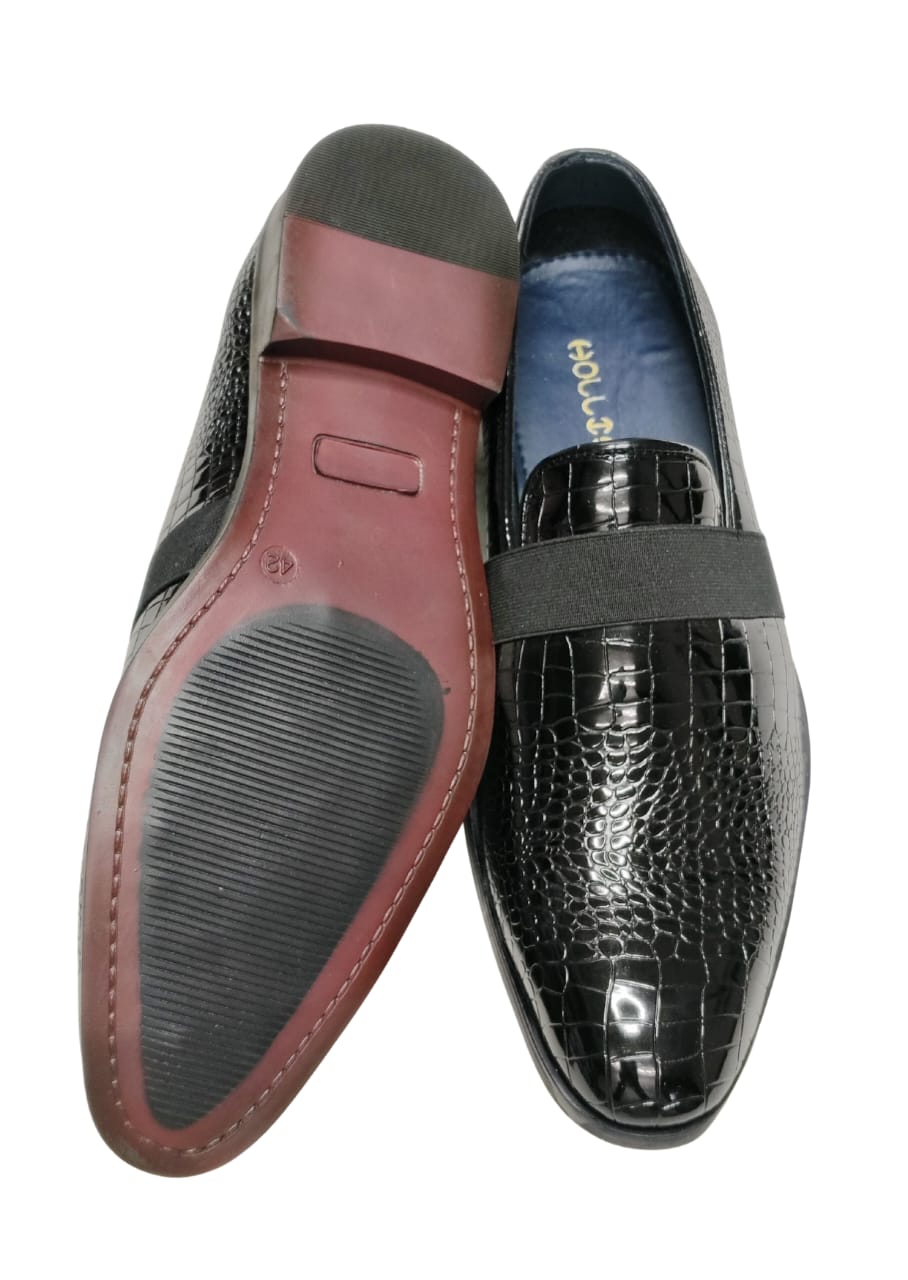 Men Black Shiny Formal Shoes