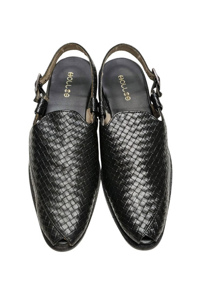 Men Black Peshawari Shoes