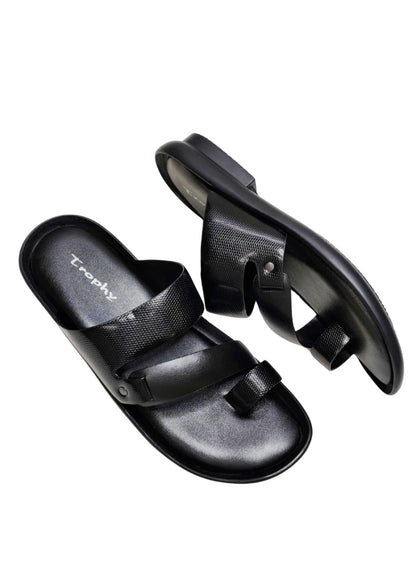 Men Black Thumb Chappal