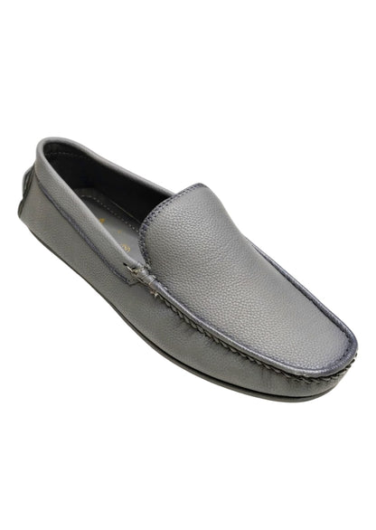 Men Grey Loafers Shoes
