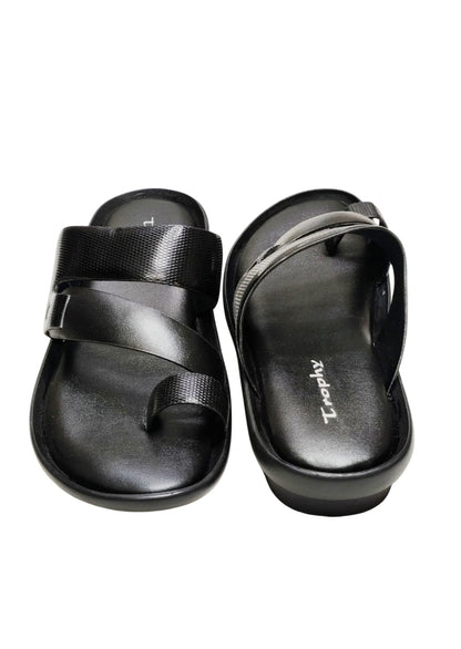 Men Black Thumb Chappal