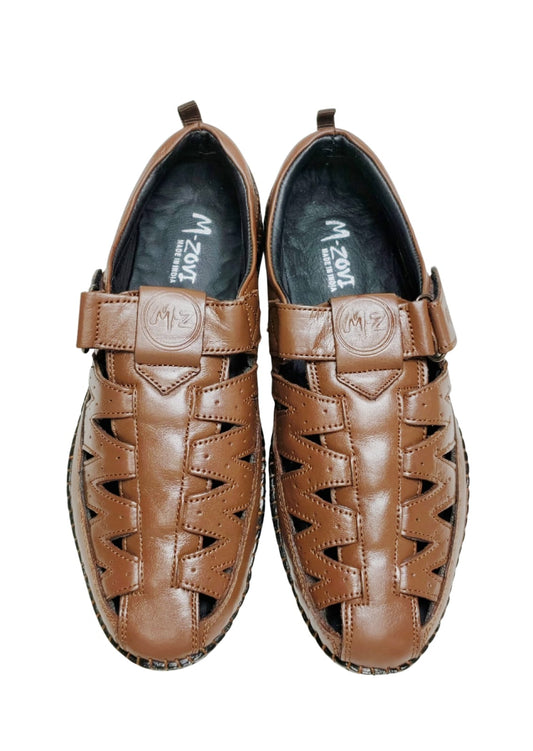 Men Tan Bantoo Shoes