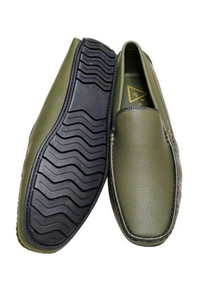Men Olive Loafers