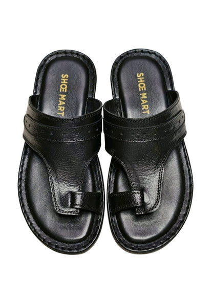 Men Black Thumb Chappal