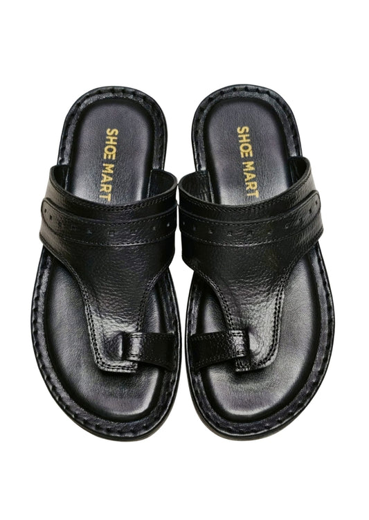 Men Black Thumb Chappal