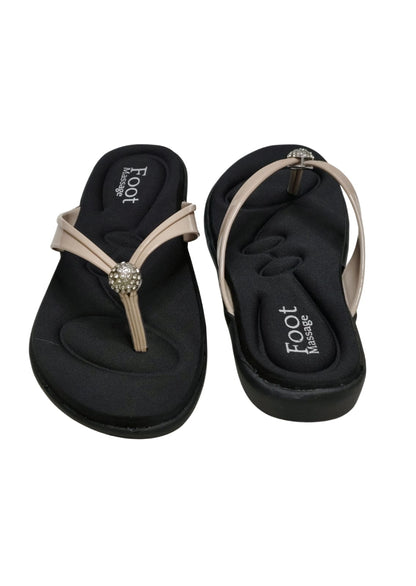 Women Cream Comfort Slip Ons