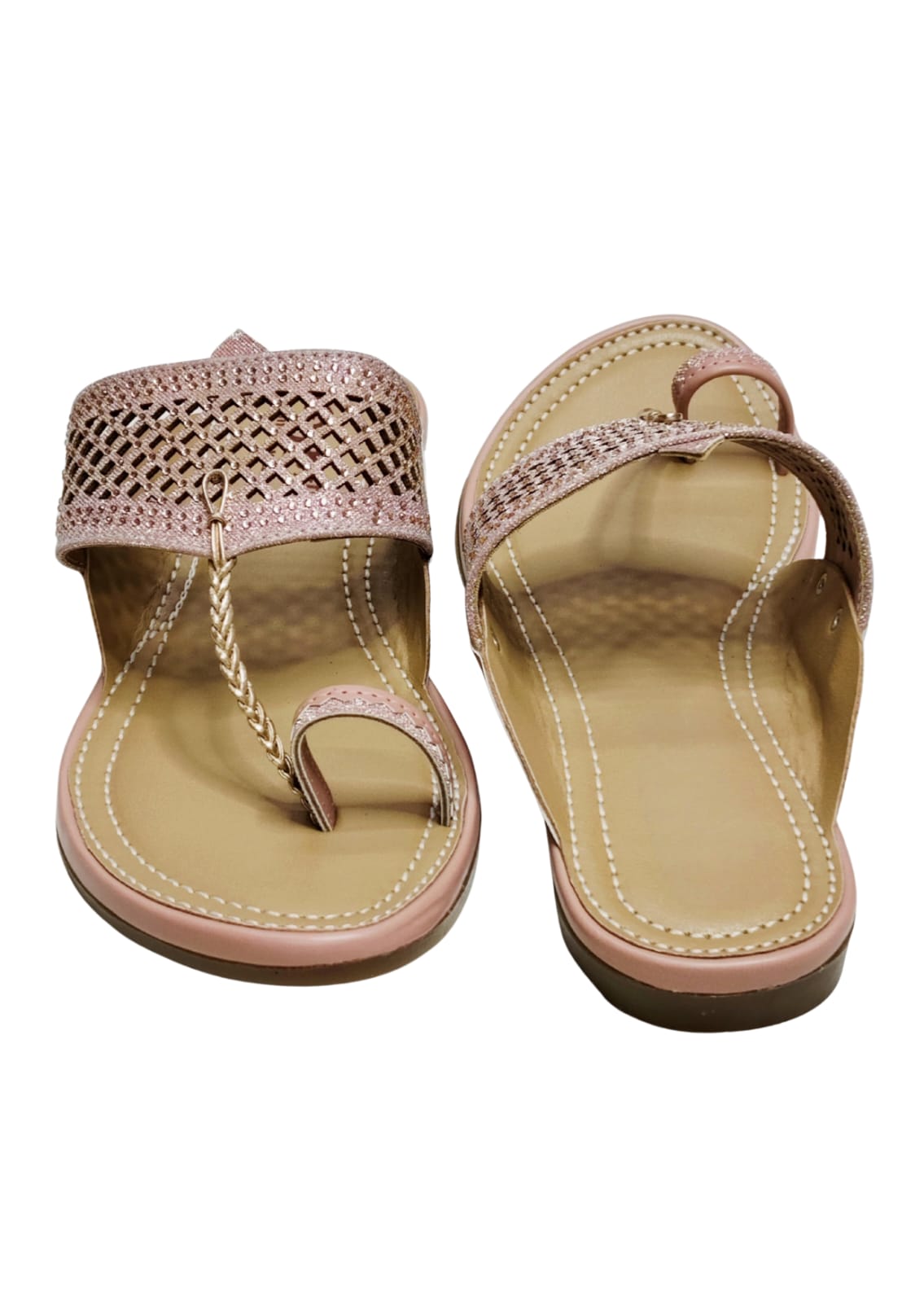 Women Pink Thumb Slip Ons