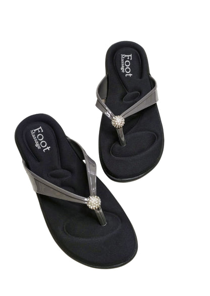 Women Grey Comfort Slip Ons