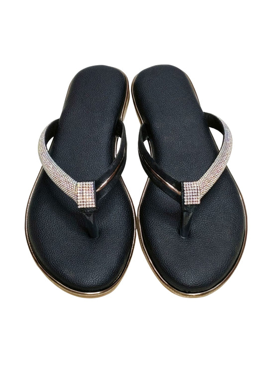Women Black Casual Slip Ons