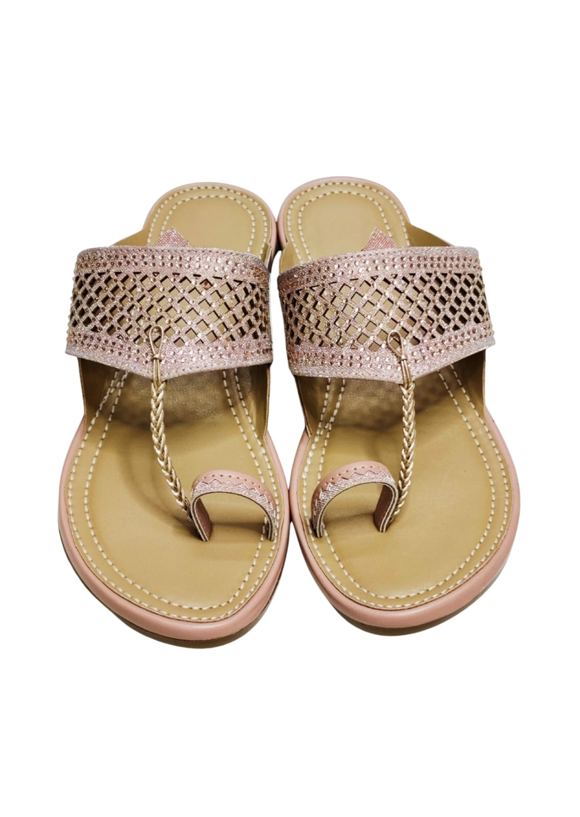 Women Pink Thumb Slip Ons