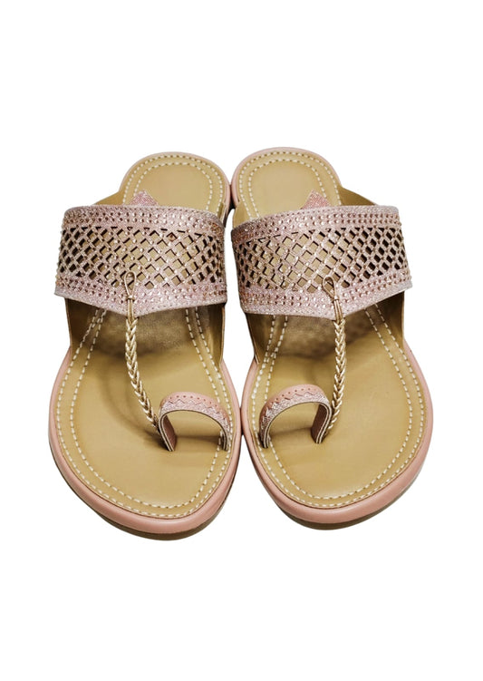 Women Pink Thumb Slip Ons