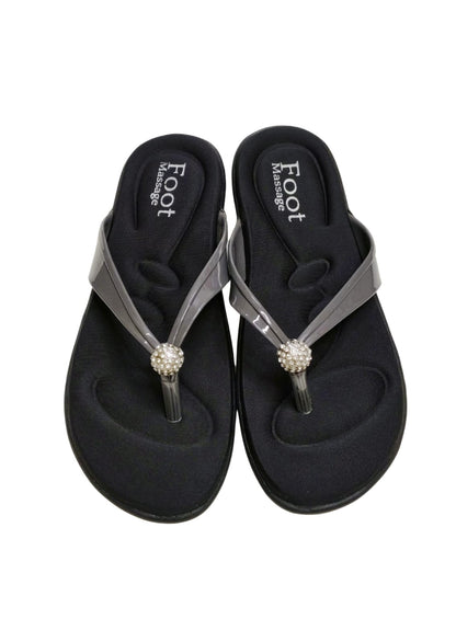 Women Grey Comfort Slip Ons