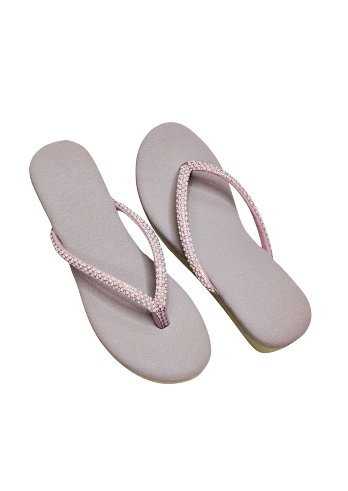 Women Pink Platform Heel Slip Ons