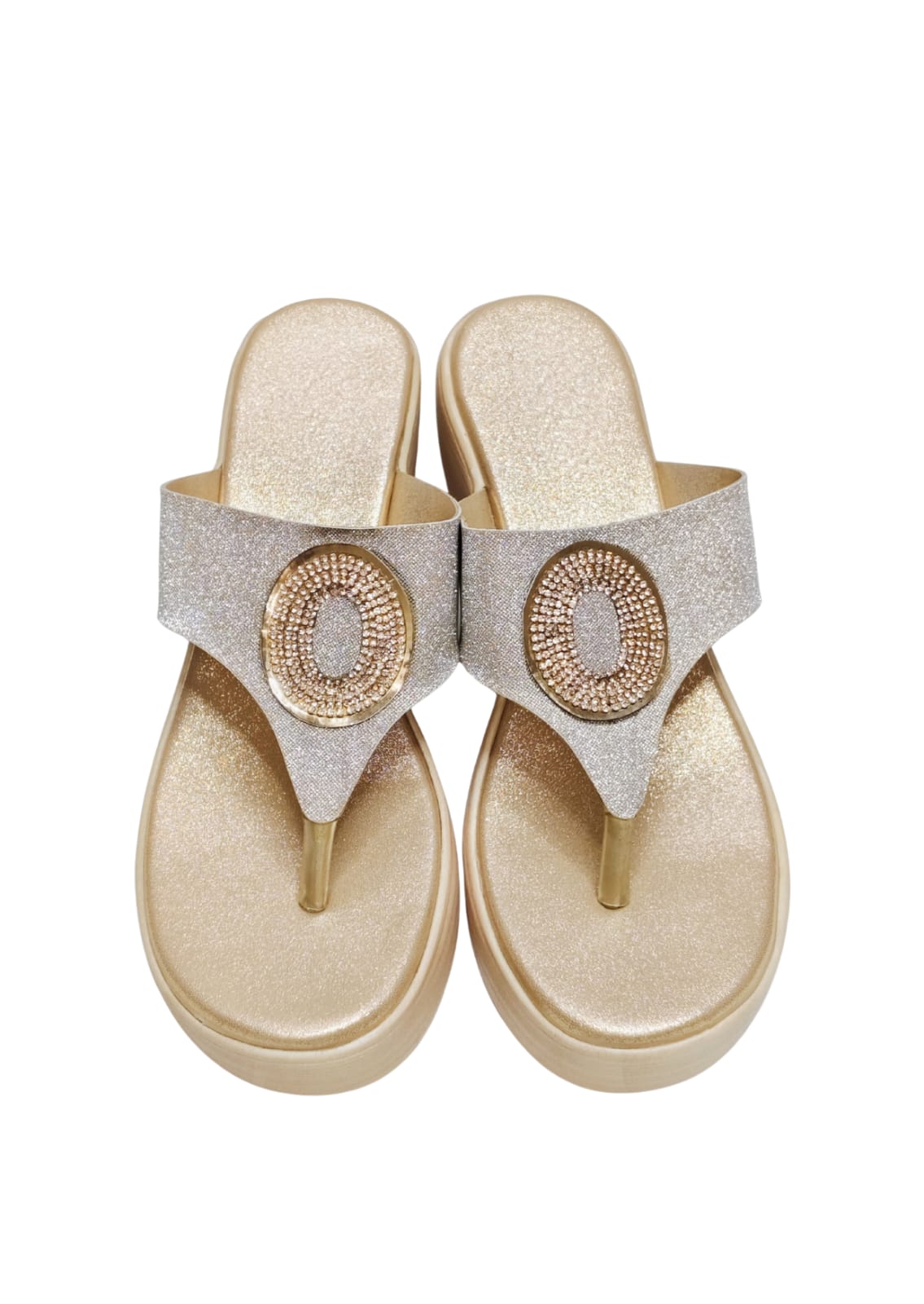 Women Pink Platform Heel Slip Ons