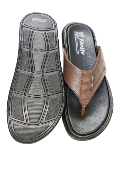 Men Brown Comfort Chappal
