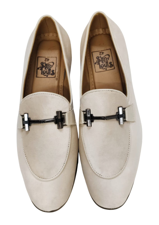 Men White Loafers