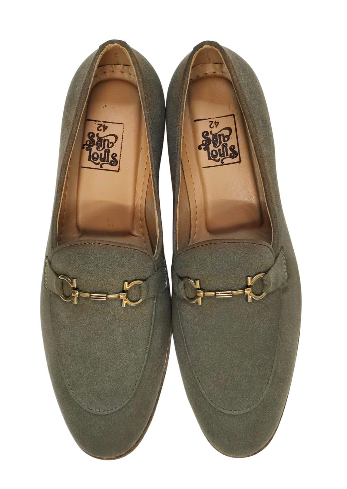 Men Olive Green Loafers