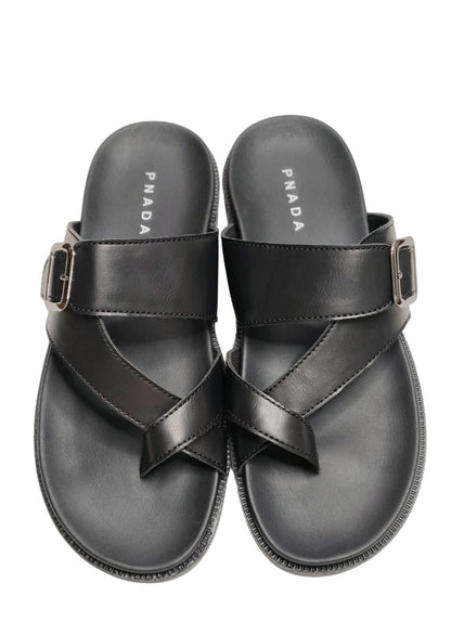 Men Black Chappal