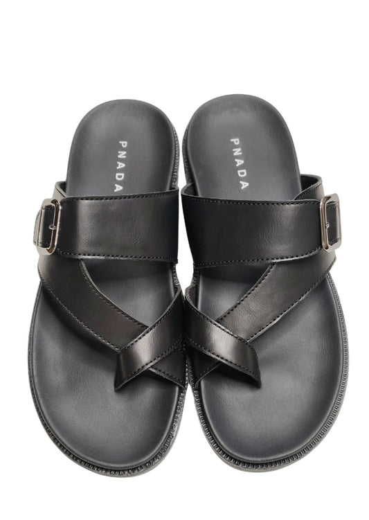 Men Black Chappal