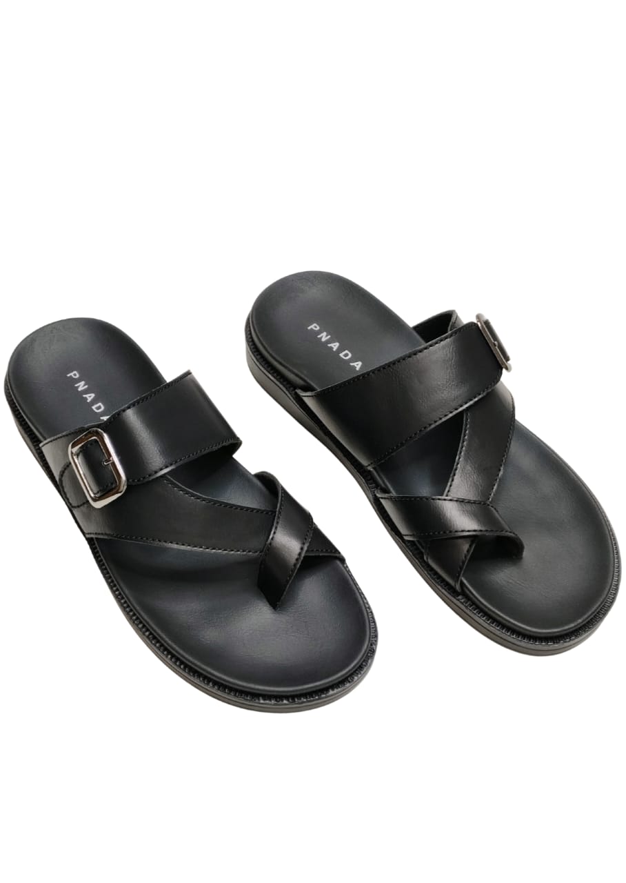Men Black Chappal
