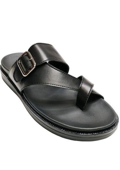 Men Black Chappal