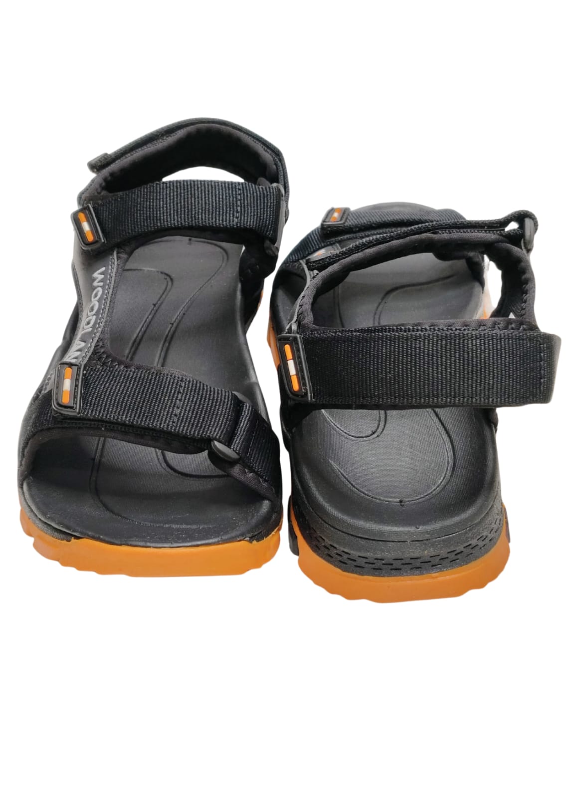 Men Black & Orange Sandle
