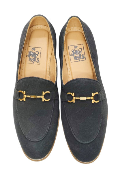 Men Black Loafers