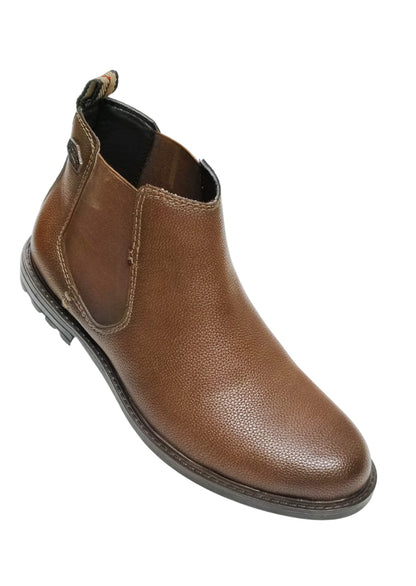 Men Tan Chelsea Shoes